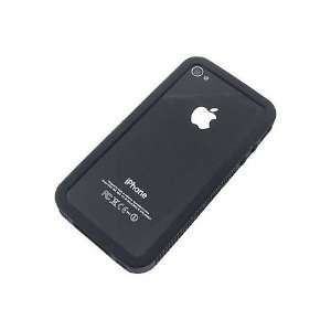  Mybat iPhone 4 Silicone Bumper Cover Case   Black Cell 