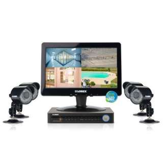   with 13 Inch LED Monitor and 4 Security Cameras