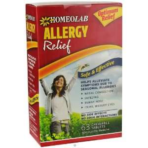  Homeolab USA   Allergy Relief   63 Chewable Tablets 