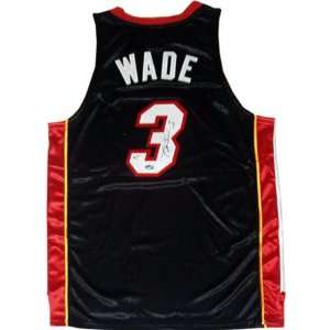 Dwyane Wade Miami Heat Autographed Authentic Black Jersey  