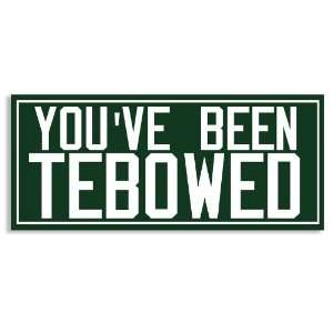  Youve Been Tebowed   New York Jets Green   Bumper Sticker 
