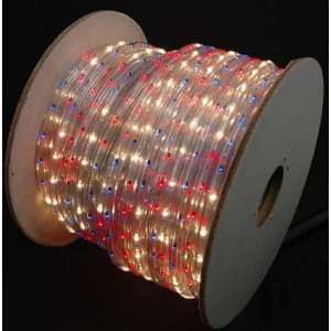  Red White Blue 150 Ft Chasing Rope Light Spools, 3 Wire 