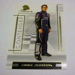 JIMMIE JOHNSON 2008 Press Pass Premium Contender Nascar Card #29