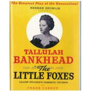   Little Foxes, The Poster Broadway Theater Play 14x22