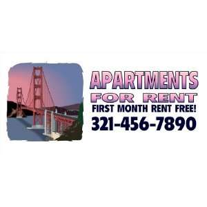    3x6 Vinyl Banner   Apartment for Rent Golden Gate 