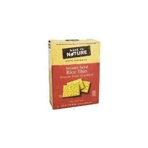   to Nature Gluten Free Crackers, Sesame Seed Rice Thin 4 oz (113 g