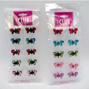  Metal Clips W/Crystals Case Pack 48   893856 Beauty