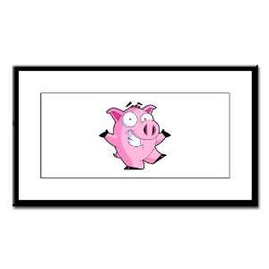  Small Framed Print Pig Cartoon 