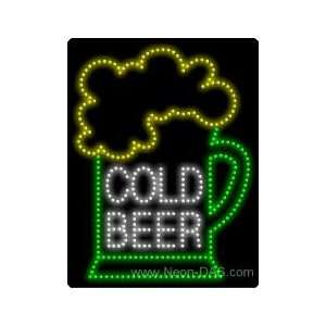  Cold Beer Outdoor LED Sign 31 x 24