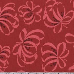  45 Wide County Fair Ribbon Floral Berry Fabric By The 