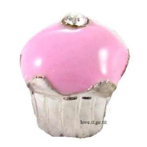 HOT PINK CUPCAKE Bead compatible With Pandora Chamilia Troll Biagi 