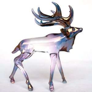  Hand Blown Glass Elk Figurine 