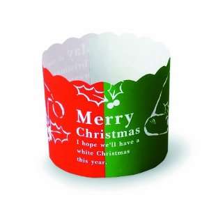 Welcome Home Brands Merry Christmas Baking Cups, 2.6 Inch Diameter by 