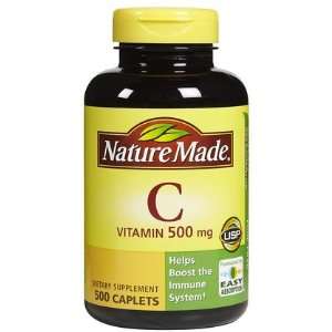  Nature Made Vitamin C 500 mg Caps, 500 ct (Quantity of 2 