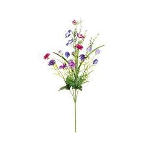  Faux 26 Mini Tulip/Morning Glory Spray Purple Lavender 