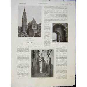 Toledo Cathedral Architecture French Print 1932 