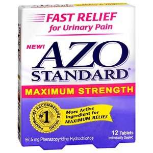  PACK OF 3 EACH AZO STANDARD MAX STRENGTH 12TB PT 