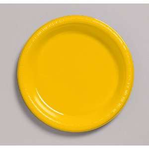    School Bus Yellow Plastic Banquet Dinner Plates Toys & Games