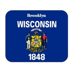    US State Flag   Brooklyn, Wisconsin (WI) Mouse Pad 