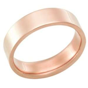 18Kt Rose Gold Wedding Band Ring in 6.0 Millimeters on Sale, Comfort 