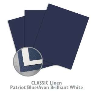  CLASSIC Linen Patriot Blue/Avon White Paper   200/Carton 