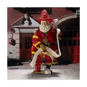  Fabriche Santa Claus Fireman with Hydrant and Hose 