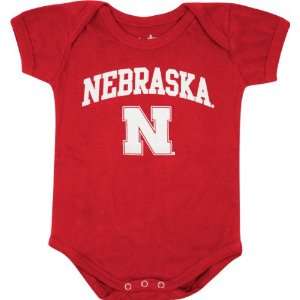  Nebraska Cornhuskers Newborn/Infant Red Big Fan Creeper 