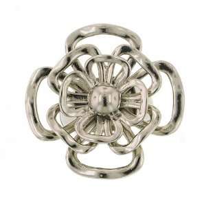  Silver Triple Flower Ring Jewelry