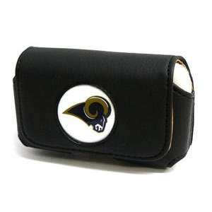 com NFL St. Louis Rams Black Horizontal Cell Phone Pouch Cell Phones 