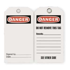  Safety and Maintenance Tags Accident Prevention Tag,Danger 