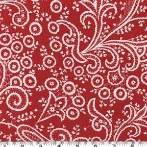  45 Wide Zoomin Paisley Red Fabric By The Yard Arts 
