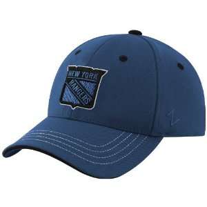  Zephyr New York Rangers Navy Blue Forward Zfit Hat Sports 