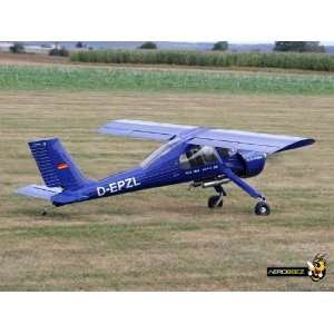   Wilga 100CC Fiber Glass Scale ARF Scale Plane Blue Toys & Games