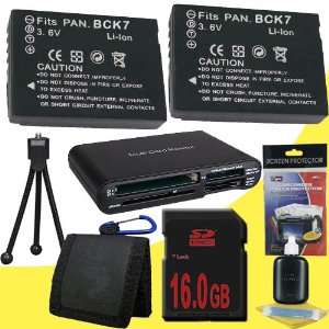  Battery Kit for Panasonic Lumix DMC FP5, DMC FH27, DMC 