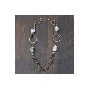 Agate long necklace, Distinction Jewelry