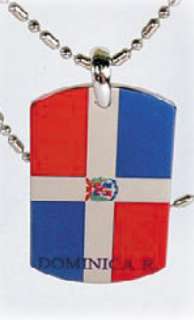 dog tags flag pendants 16 countries  
