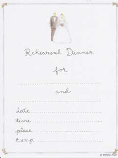 REHEARSAL DINNER INVITIATIONS Wedding Party Bride NEW  