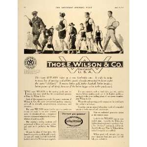  1917 Ad Thos. E. Wilson Sporting Goods Golf Tennis etc 