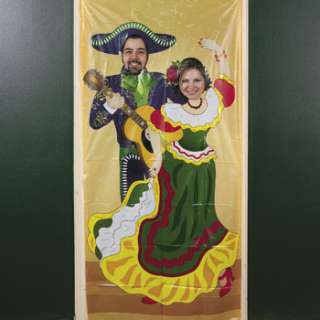 Fiesta Mexican Couple Photo Door Banner Party/Movie Prop  