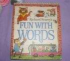 RICHARD SCARRYS FUN WITH WORDS GOLDEN PRESS 1971 GUC  