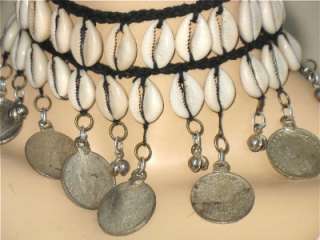 2pc Belly Dancing COIN SHELL Tribal Choker NECKLACE + Matching COIN 