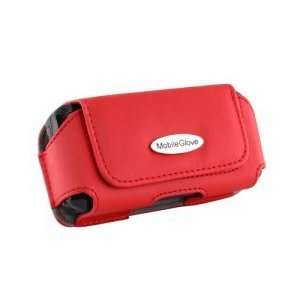  Mobile Glove Luxus Red leather horizontal case for 