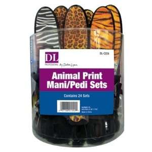  DL Professional Animal Print Mani/Pedi Sets (Display of 24 