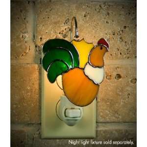  Switchables Stained Glass Night Light Cover   Rooster 