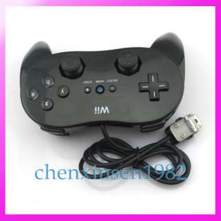 New Black Classic Pro Controller for Nintendo Wii Remote  
