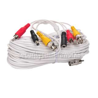   Video Power CCTV AV Cable CCD Security Camera BNC RCA Wire b3j  