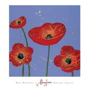  Dominic Pangborn Sky Poppies 1 28x30 Poster Print