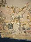 ANTIQUE 1800S TAPESTRY FRENCH VICTORIAN GREEK MYTHOLOGY DANCING 