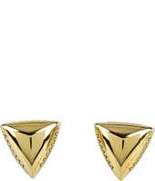 House of Harlow 1960   Engraved Faceted Pyramid Stud Earrings