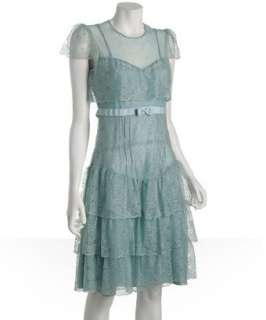 Marc by Marc Jacobs grey blue lace tiered flutter dress   up 